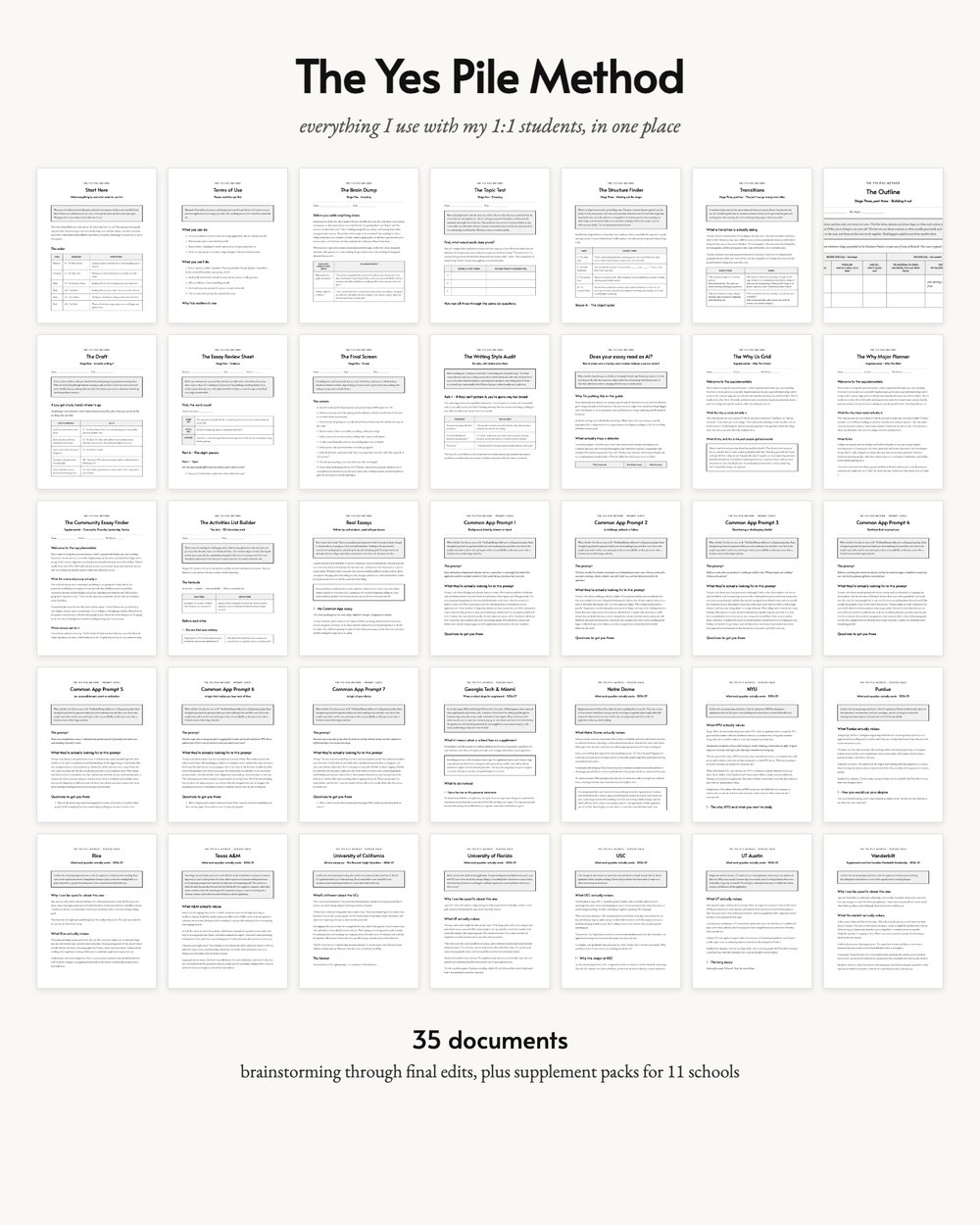 Every document in the pack