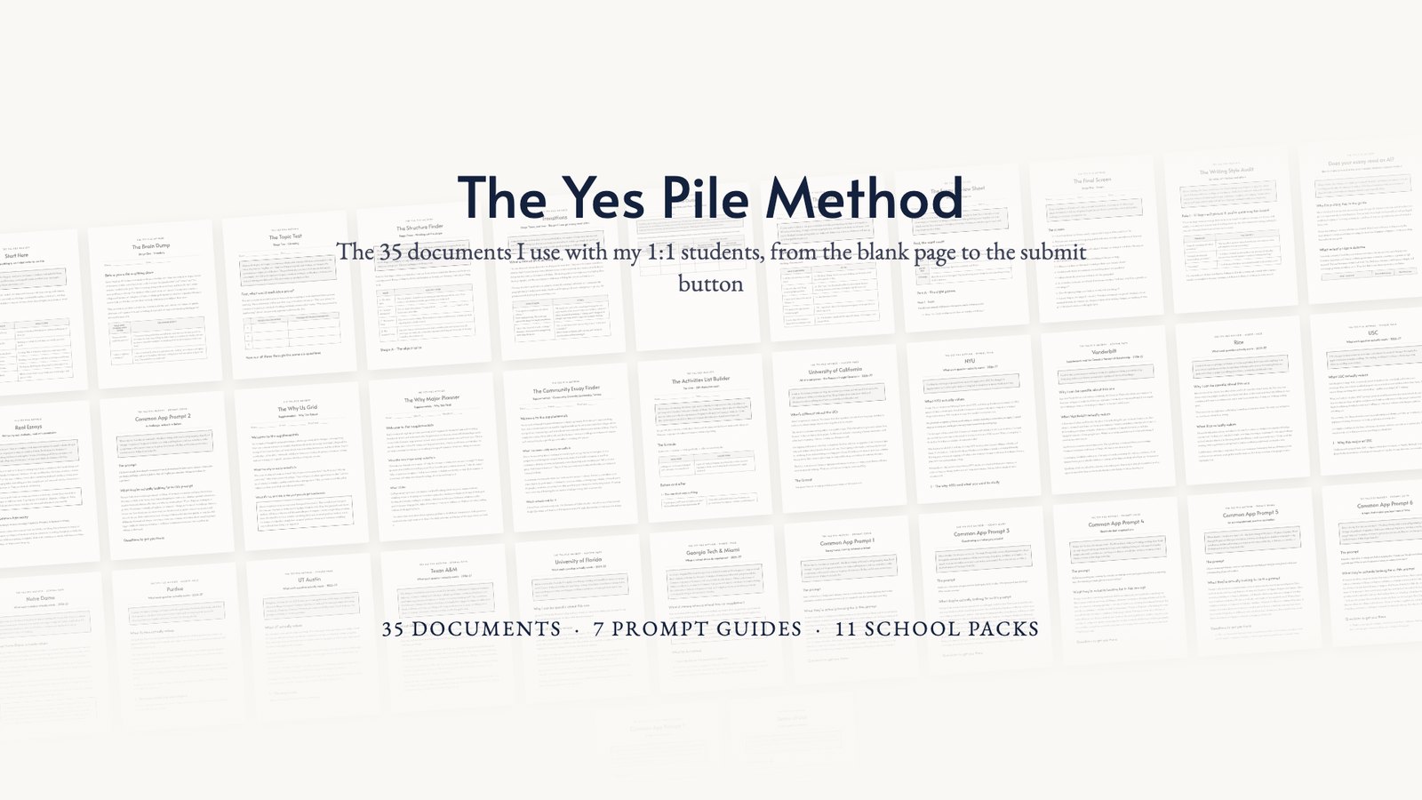 The Yes Pile Method document pack