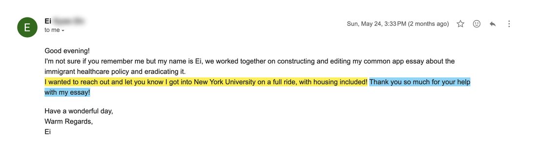 New York University acceptance