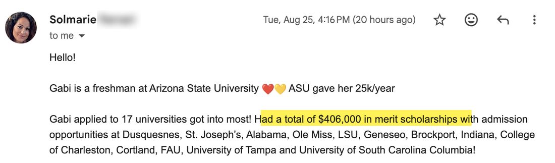 Arizona State acceptance