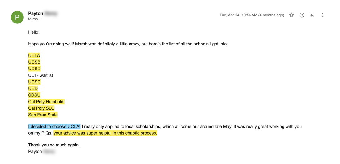 UCLA acceptance