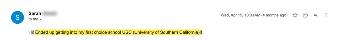 USC acceptance