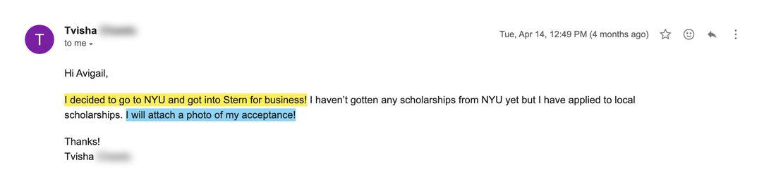 NYU Stern acceptance