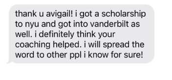 NYU and Vanderbilt acceptance